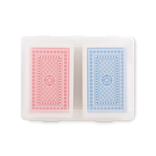 Zestaw klasycznych kart do gry Przezroczysty MO2532-22 (8)