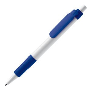 Długopis Vegetal Pen jednolity  Biały / ciemnoniebieski
