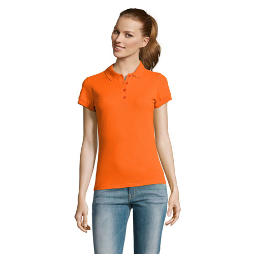PASSION Damskie POLO 170g Pomaranczowy S11338-OR-XXL 