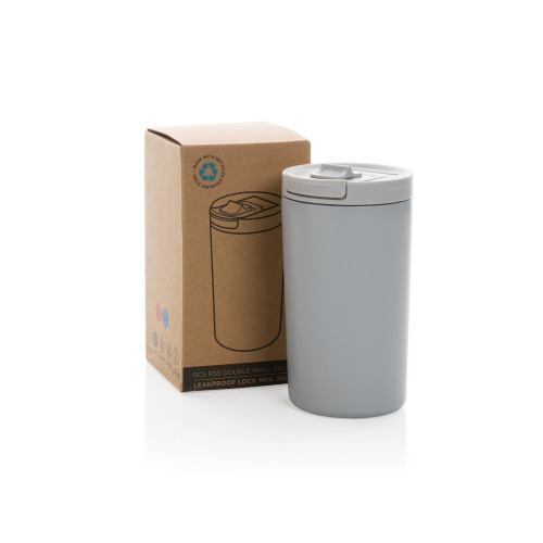 Kubek termiczny 300 ml, stal nierdzewna z recyklingu Szary P435.092 (7)