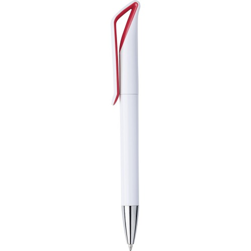 Geometryczny długopis przekręcany czerwony V1760-05 
