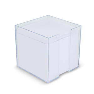 Blok 10x10x10cm w pudełku kostkowym Transparentny