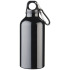 Aluminiowa butelka na wodę Oregon z karabińczykiem o pojemności 400 ml Czarny 10000201 (2) thumbnail