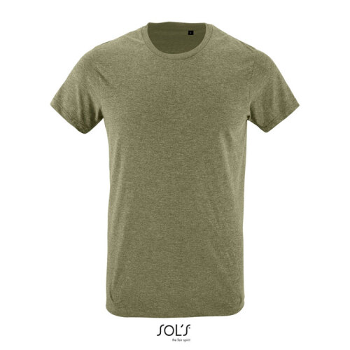 REGENT F Męski T-Shirt 150g melanż khaki S00553-HK-L 