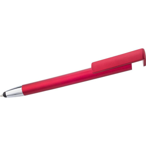 Długopis, touch pen, stojak na telefon Czerwony V1753-05 