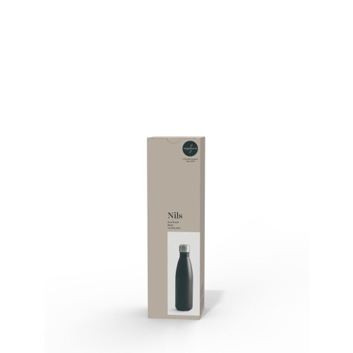 Butelka ze stali NILS 12/24H 0,5 L, czarny Czarny 5017707- (5)