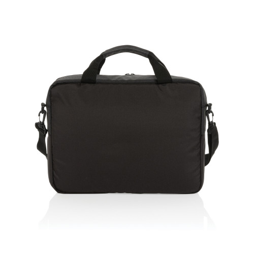 Torba na laptopa 15,6" AWARE™ Kazu, poliester z recyklingu Czarny P732.171 (2)