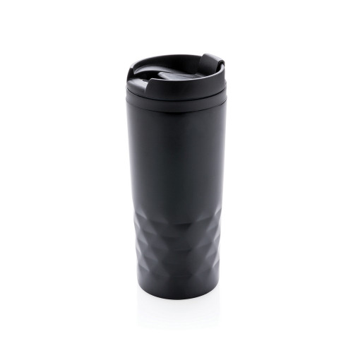 Geometryczny kubek termiczny 300 ml Czarny P432.361 