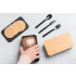 Lunch box 2x600 ml ze sztućcami PESCARA Czarny 253103  thumbnail