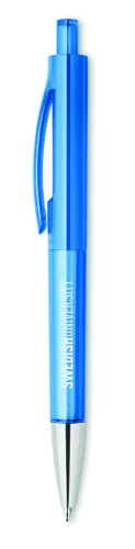Przyciskany długopis przezroczysty niebieski MO8813-23 (2)
