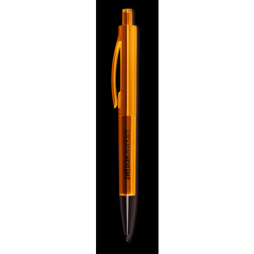 Przyciskany długopis Przezroczysty niebieski MO8813-23 (2)