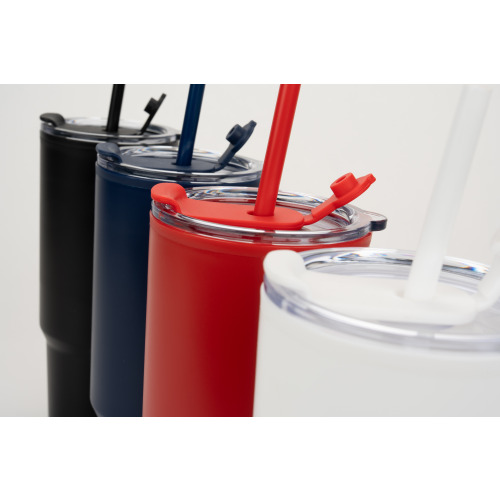Kubek ze słomką XXL 1200 ml TEODORA Czerwony 8468605 (13)