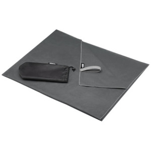 Pieter niezwykle lekki i szybko schnący ręcznik o wymiarach 100x180 cm z certyfikatem GRS Szary