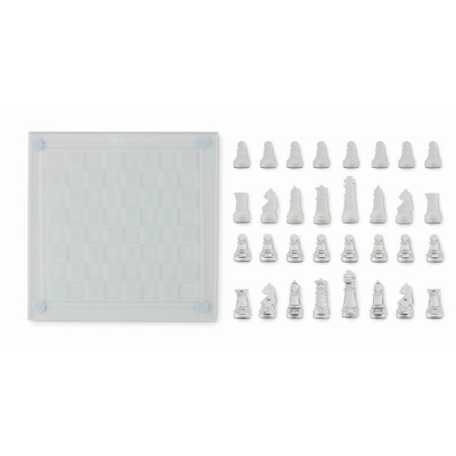 Szklany zestaw szachowy przezroczysty MO6342-22 (3)