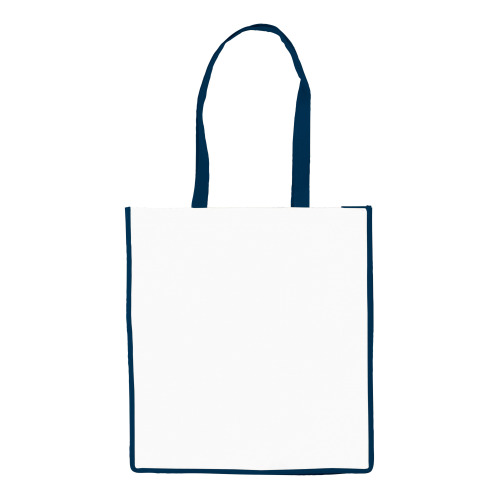 Torba non-woven 75g/m² Biały / ciemnoniebieski LT91479-N0110 (2)