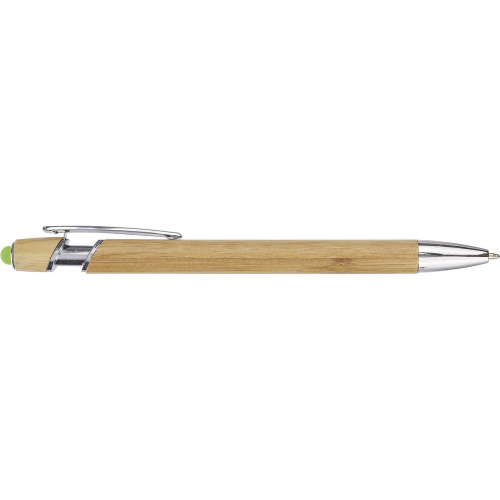 Bambusowy długopis, touch pen Zielony VA442-06 