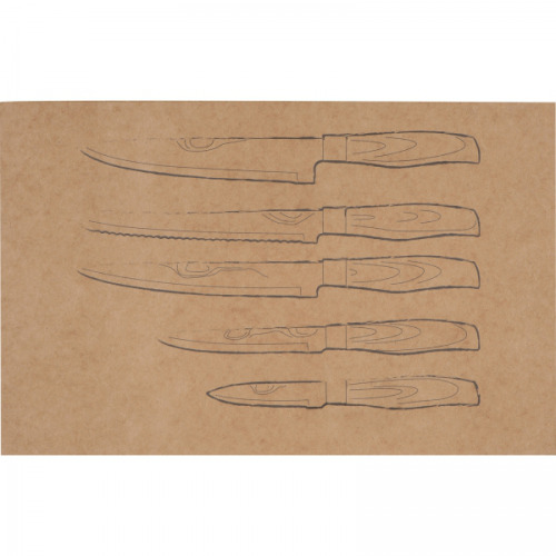 Zestaw noży kuchennych MILES Szary 8057307 (9)