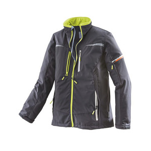Kurtka Męska Robocza Softshellowa Wodoodporna - Black & Lime