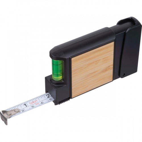 Miara 3-metrowa z poziomnicą HALIFAX Czarny 545203 