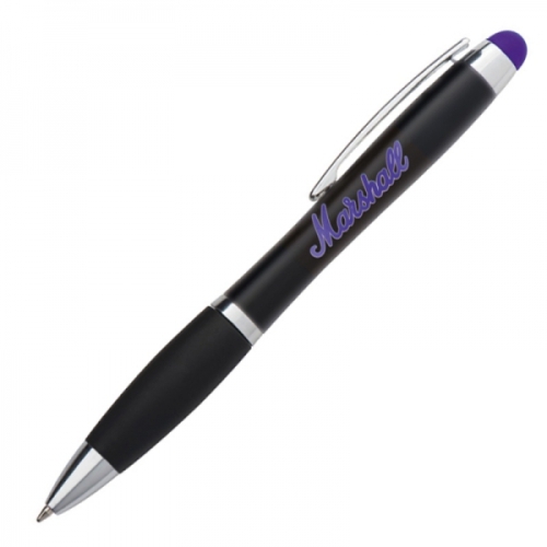 Długopis metalowy touch pen lighting logo LA NUCIA fioletowy 054012 (5)
