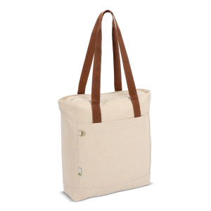 Torba Canvas InSideOut Reuuz 33 x 42 x 10 cm Ecru / brązowy