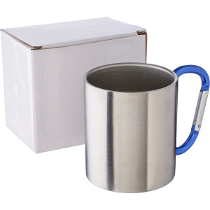 Metalowy kubek 185 ml z karabińczykiem
