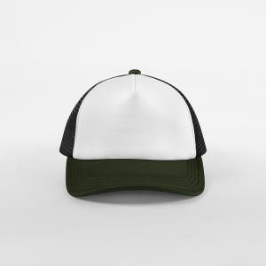 Czapka Trucker 5-Panelowa Siateczkowa Poliester Recykling - Navy & Red