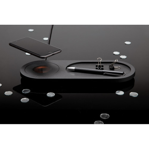 Ładowarka bezprzewodowa 10W Encore, organizer na biurko Czarny P308.591 (6)