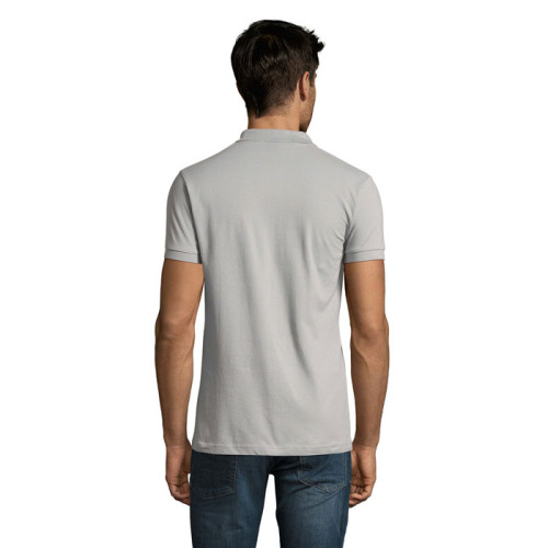 PERFECT Męskie POLO 180g Pure grey S11346-PG-L (1)