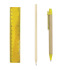 Zestaw szkolny, ołówek, długopis, gumka, temperówka, linijka żółty V7869-08 (1) thumbnail