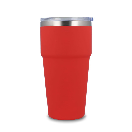 T-ceramiczny kubek do samochodu o miękkim dotyku 500ml Czerwony LT98729-N0021 (3)