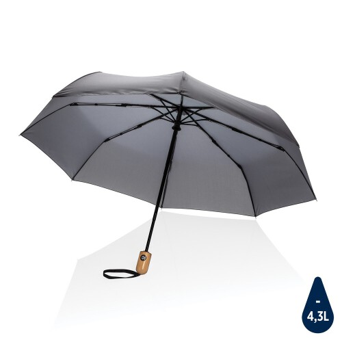 Parasol sztormowy 21" Impact AWARE rPET antracytowy P850.612 (10)