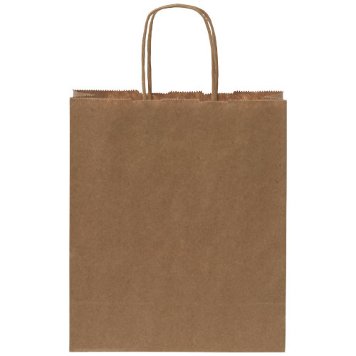 Torba z papieru Kraft ze skręconymi uchwytami – 18 x 8 x 21 cm Kraftowy brąz 1PQ00106 (2)