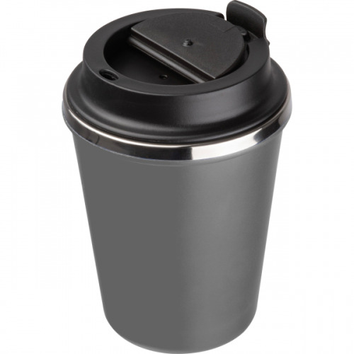 Kubek termiczny 350 ml z powłoką z recyklingu METODY Szary 8496207 (3)