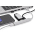 Rozdzielacz HUB USB z kablem typ C - ROSKO Srebrny 09163-00 (3) thumbnail