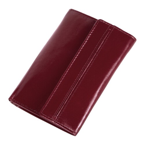 Skórzany portfel damski Mauro Conti czerwony V4808-05 (7)