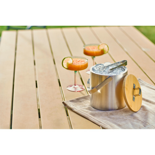 Wiaderko do lodu, cooler Srebrny VA863-32 (7)