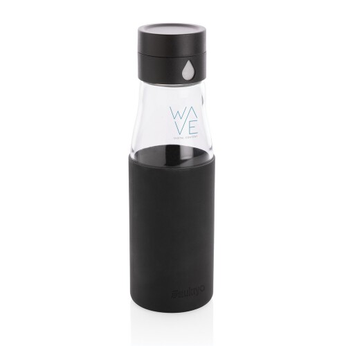 Butelka monitorująca ilość wypitej wody 650 ml Ukiyo czarny P436.721 (4)