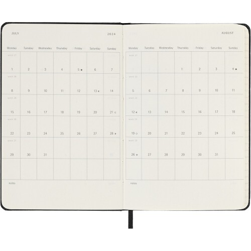 Kalendarz z notatnikiem MOLESKINE czarny VM298-03/2024 (13)
