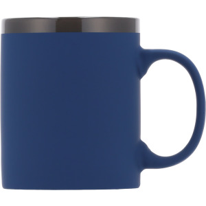 Kubek ceramiczny soft touch 300 ml RONALD Granatowy