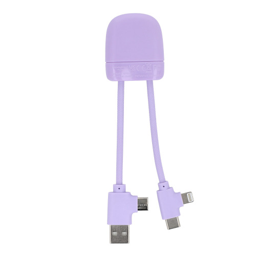 Kabel do ładowania Xoopar ICE-B Multi Liliowy LT41025-N0071 (1)