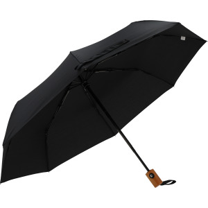Parasol automatyczny Ø100 cm rPET IPSWICH Czarny