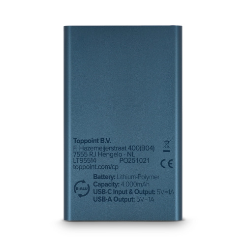 Enera Powerbank USB-C 4000 mAh R-AL Ciemnoniebieski LT95514-N0010 (1)
