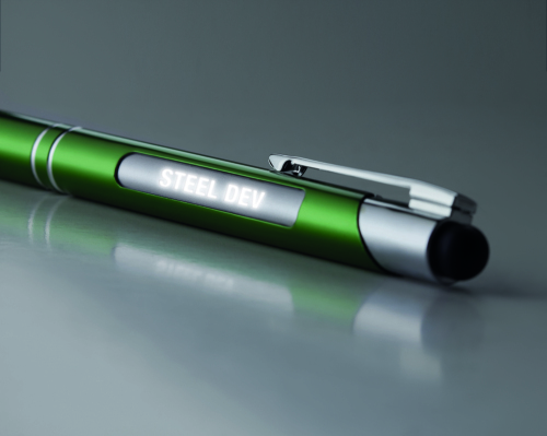 Długopis aluminiowy zielony MO9479-09 (4)