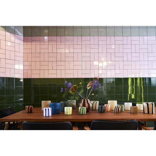 ŚWIECZNIK CALORE CURVE XS, Ż&Oacute;ŁTY/BIAŁY Biały 5280602726-00--00 (3)