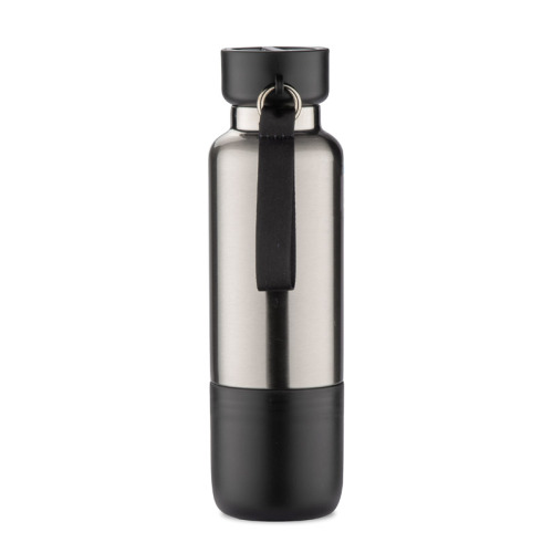 Butelka termiczna ze smyczką RON 500 ml Czarny 16243-02 (5)