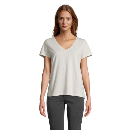 REGENT V T-SHIRT WOMEN Off-White S04766-WW-M 