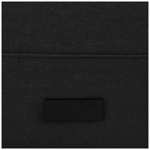 Joey 15-calowy plecak na laptopa z płótna z recyklingu z certyfikatem GRS o pojemności 15 l Czarny 12067890 (6)