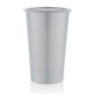 Lekki kubek podróżny 450 ml Alo, aluminium z recyklingu