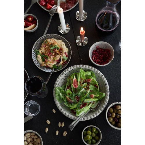 Talerz na przekąski DITTE, szary/czarny Czarny 5018329- (3)